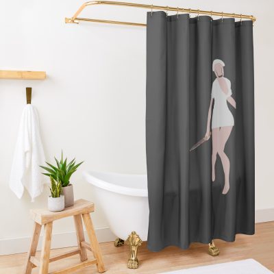 Silent Hill Nurse Minimalist Shower Curtain Official Silent Hill Merch