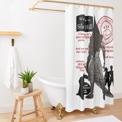 Silent Hill (2) Shower Curtain Official Silent Hill Merch