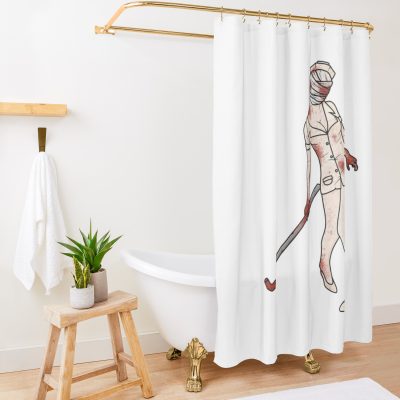 Silent Hill Nurse Shower Curtain Official Silent Hill Merch