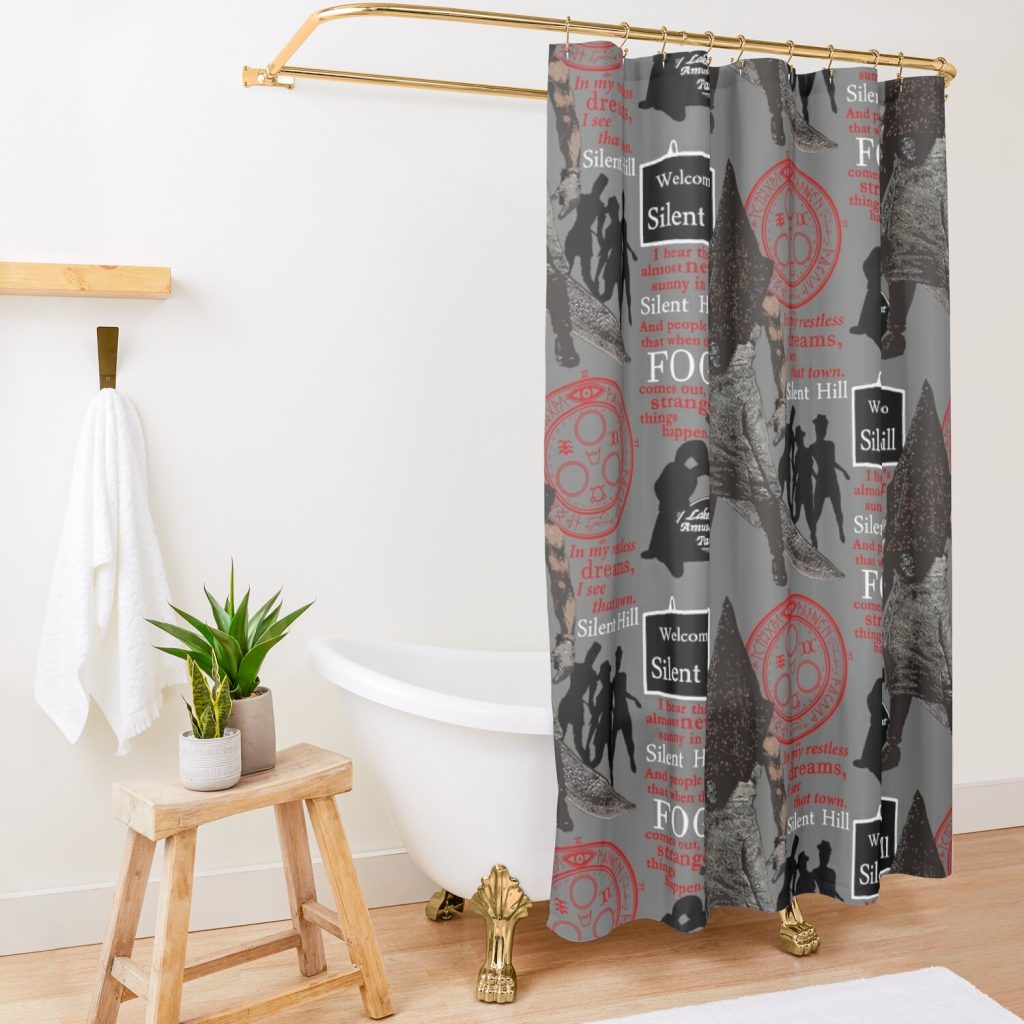 Silent Hill Shower Curtain Official Silent Hill Merch