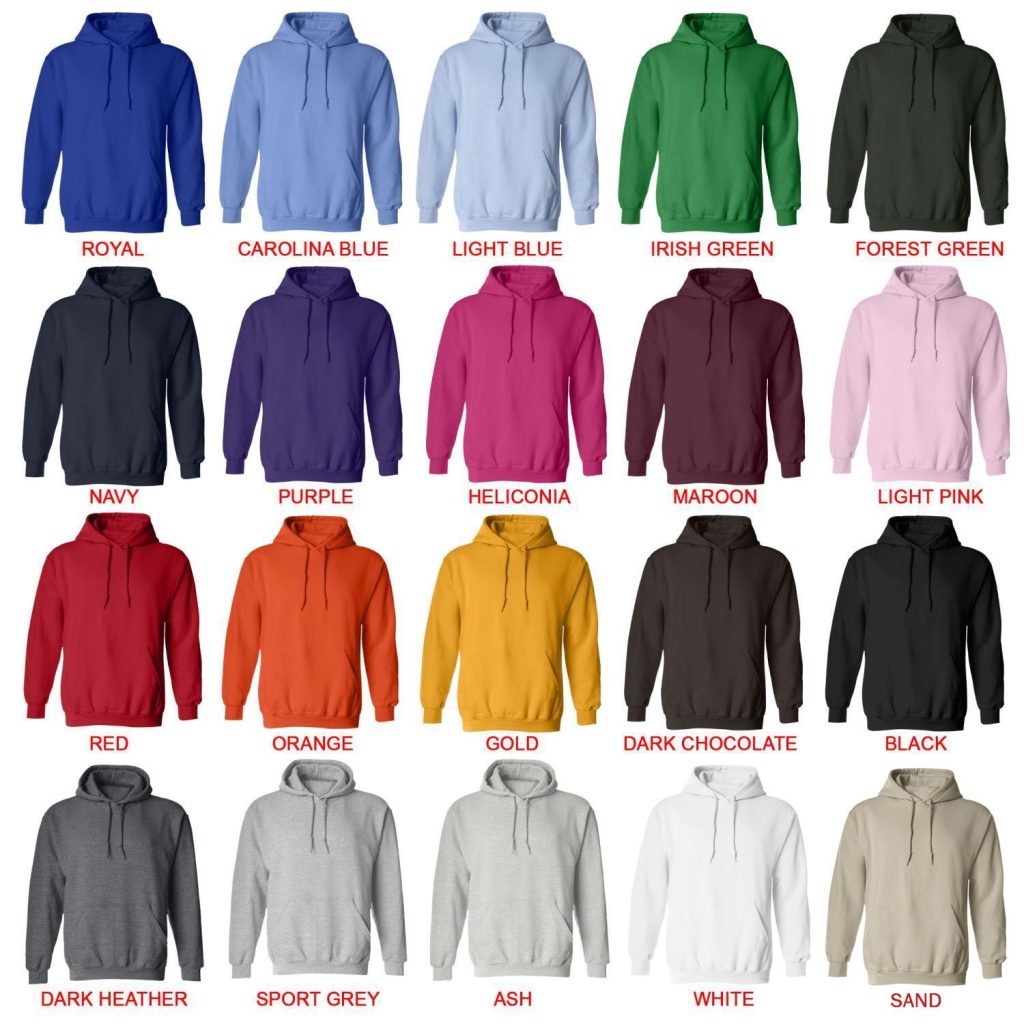 hoodie color chart - Silent Hill Merch