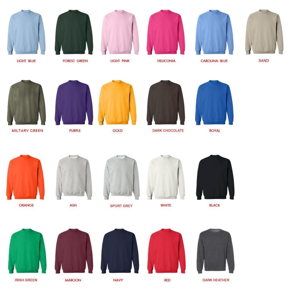 sweatshirt color chart - Silent Hill Merch
